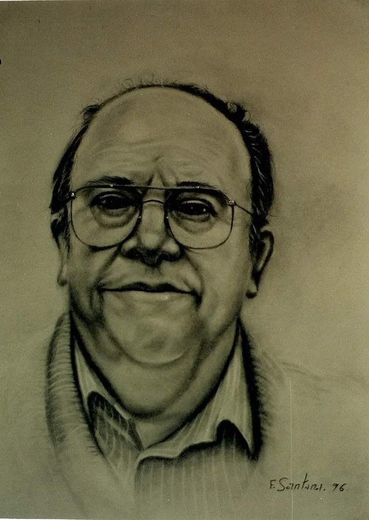 Hombre con gafas, retrato de Florentino Santana Gala