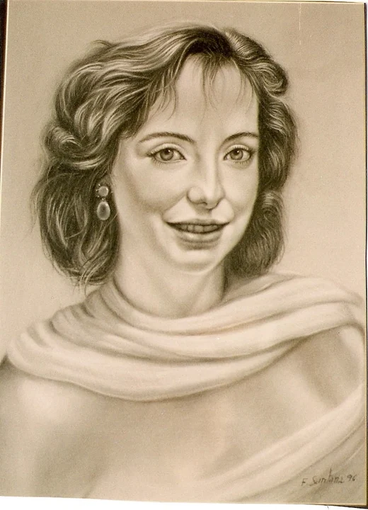 Mujer con chal, retrato de Florentino Santana Gala